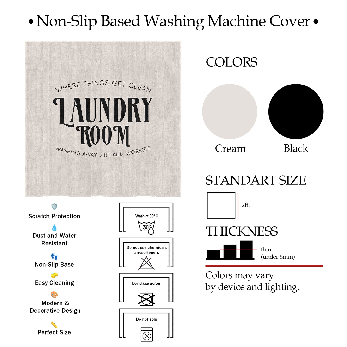 Calivon Washing Machine Mat