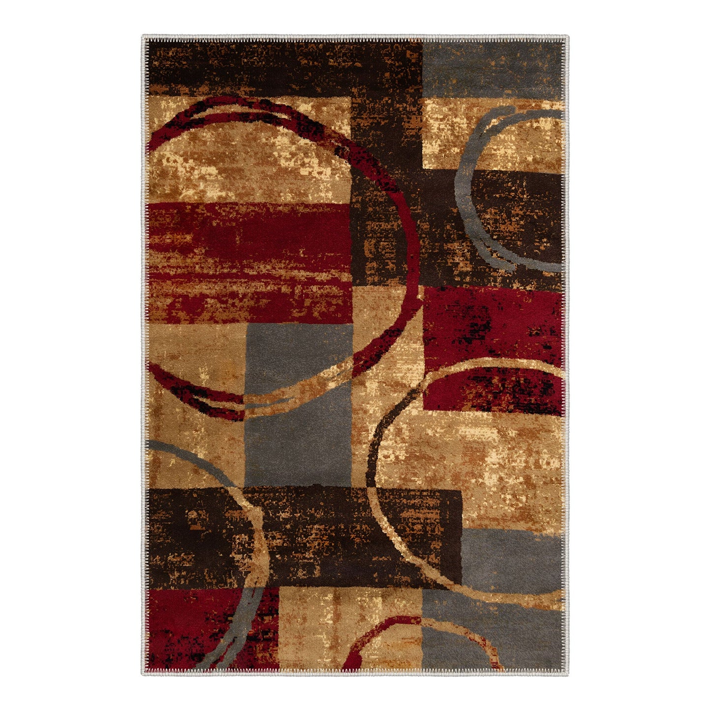 Custom Merapi Area Rug 4' Feet Wide 5' Feet Long