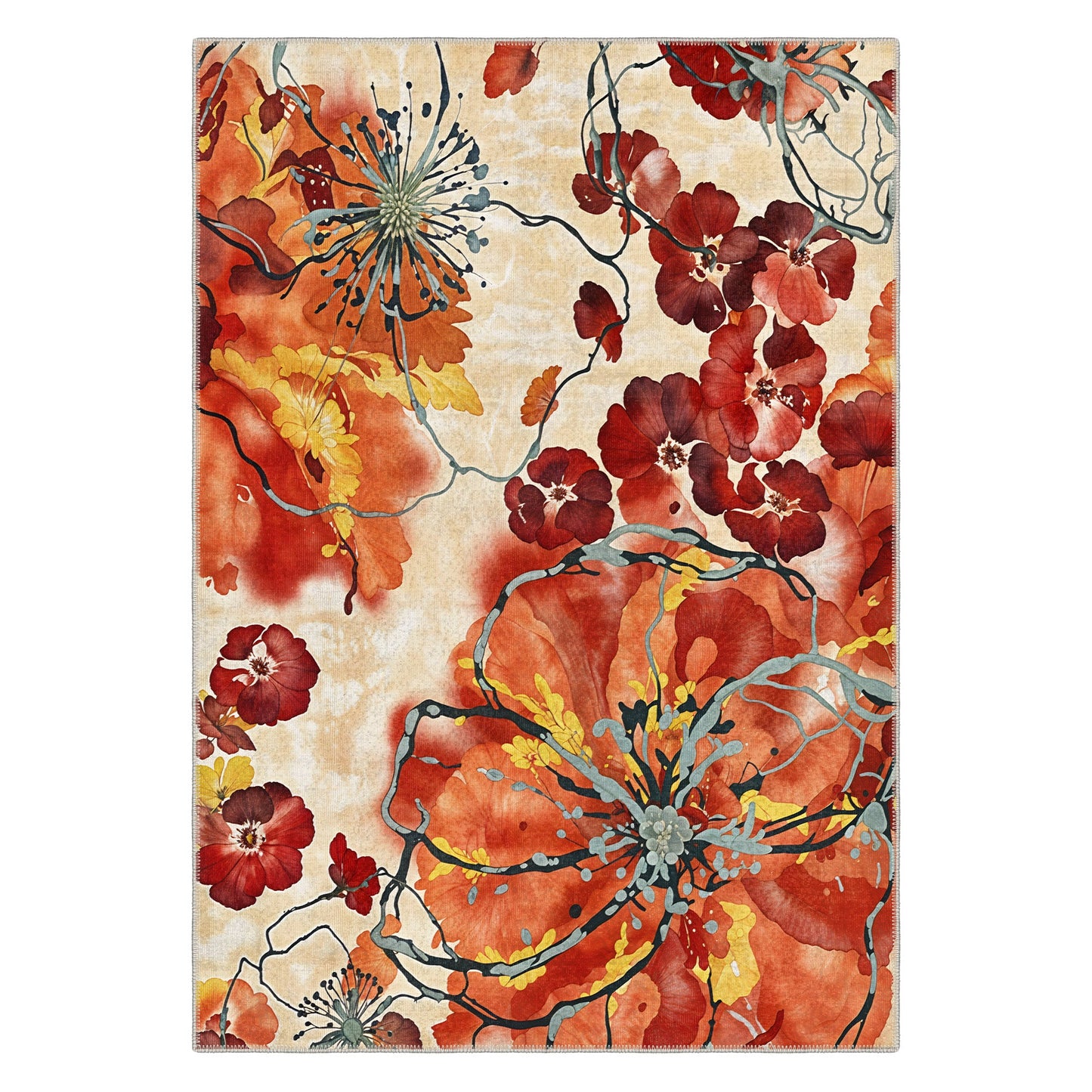 Custom Hualalai Area Rug 3' Feet Wide 7' Feet Long