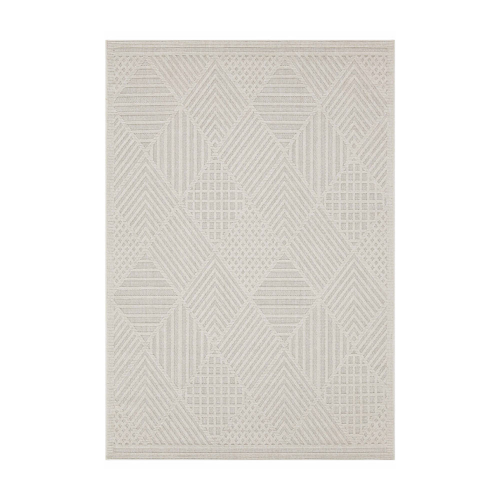 Fava White Machine Woven Rug