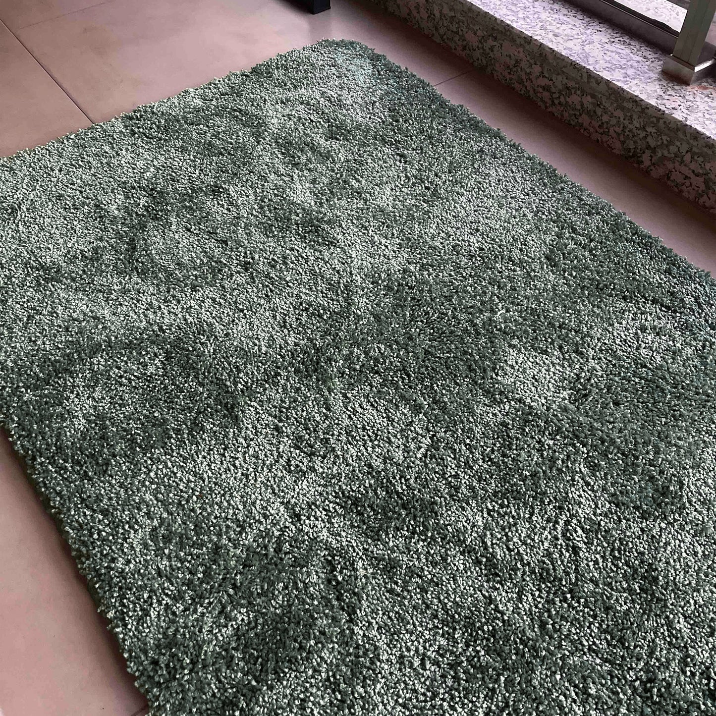Shaggy Green Area Rug