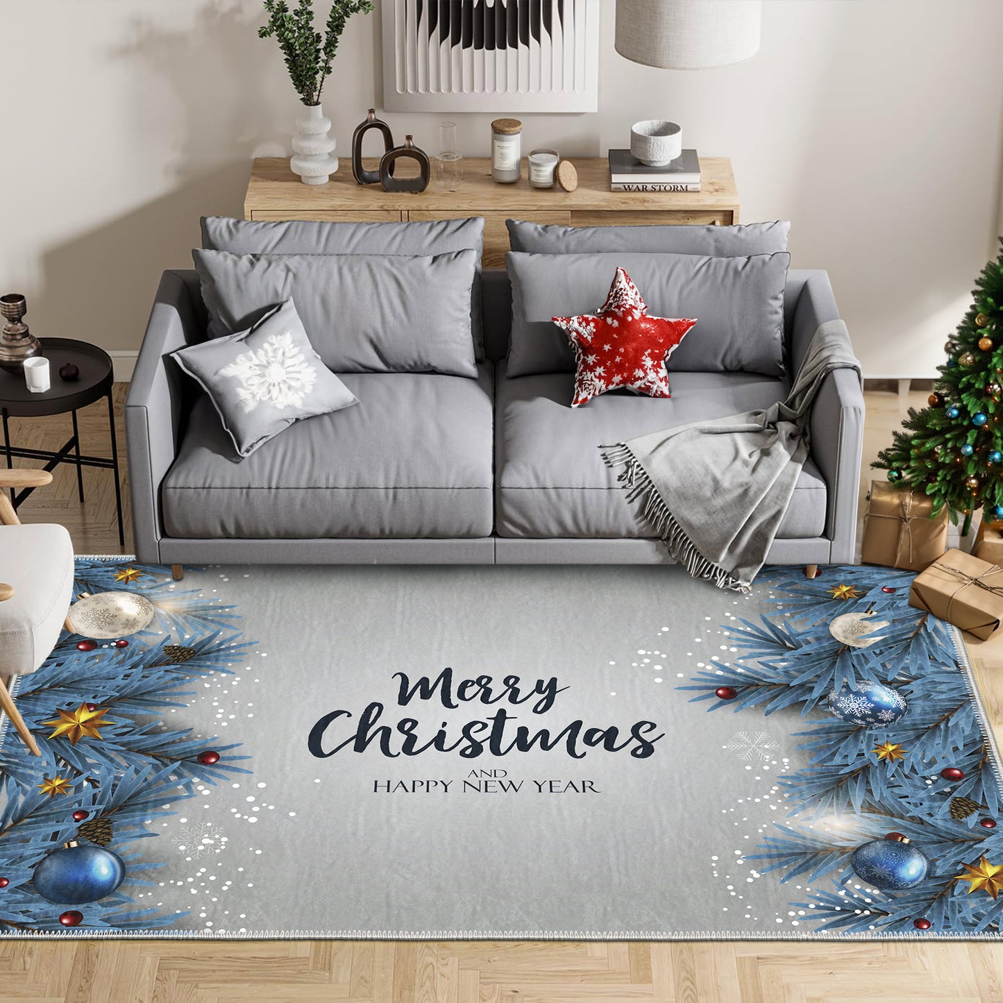 Amaryllis Christmas Rug