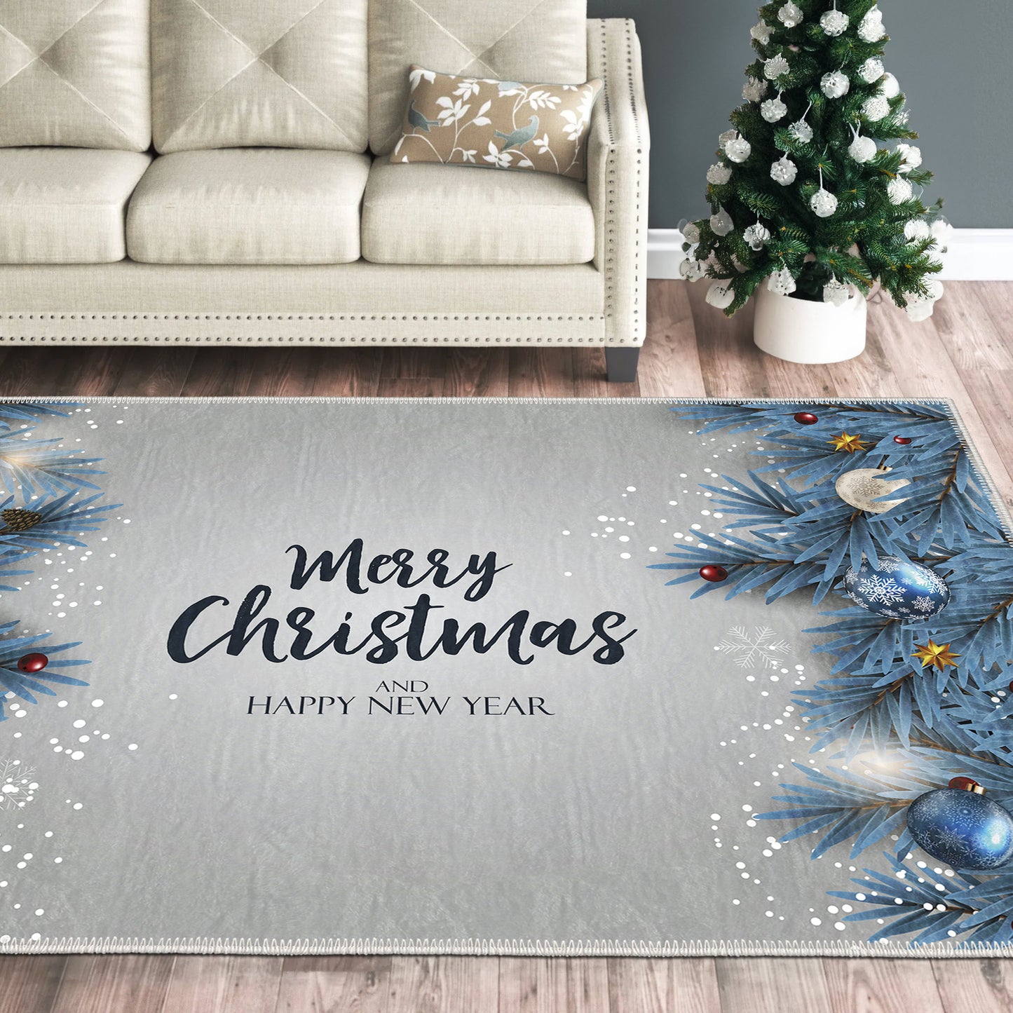 Amaryllis Christmas Rug