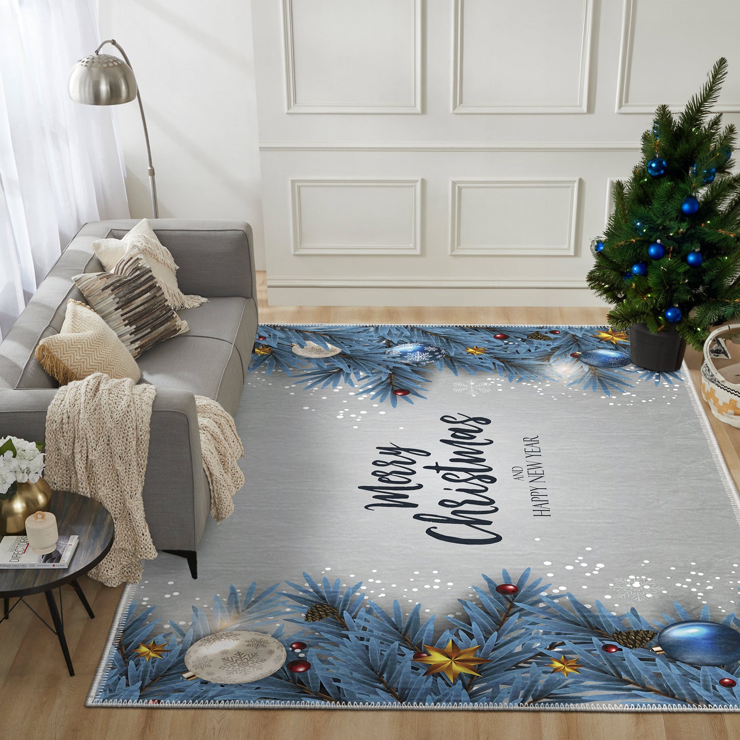 Amaryllis Christmas Rug