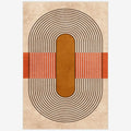 Custom Swain Area Rug 4 Feet Wide, 2 Feet Long
