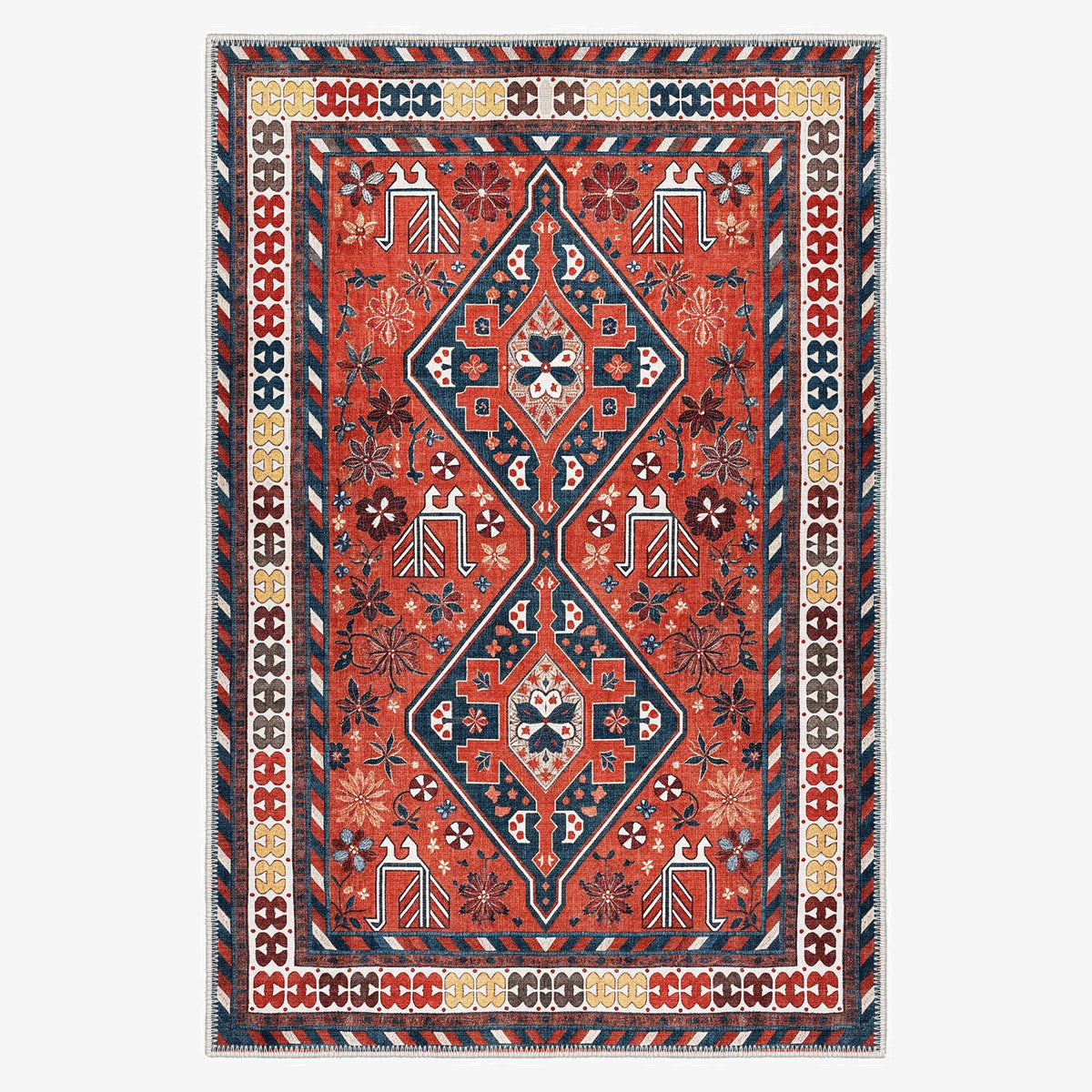 Custom Baldy Area Rug 4 Feet Wide, 12 Feet Long