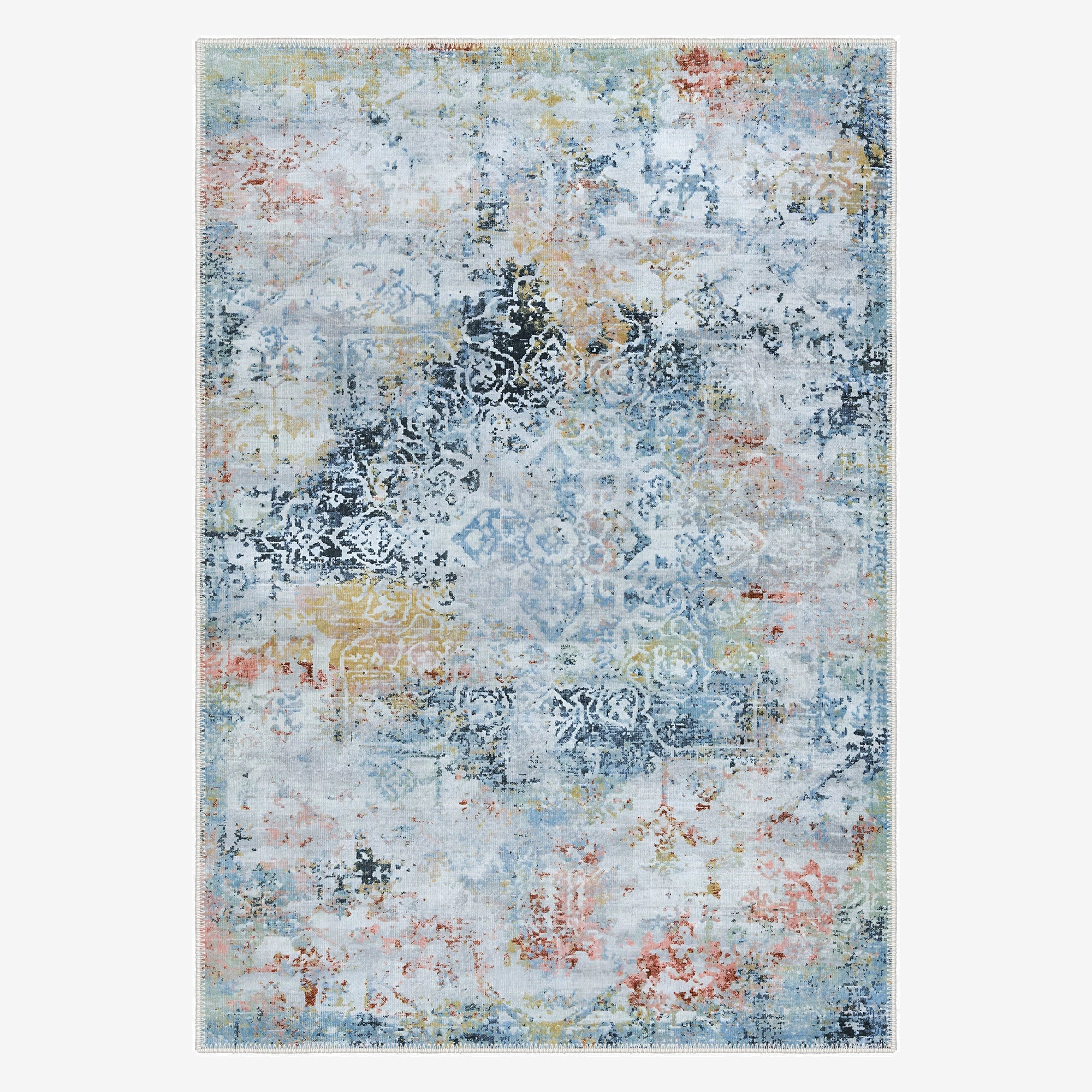 Nebo Area Rug, Washable Rugs, Vintage Rugs, Blue Rugs, Vintage Carpets ...
