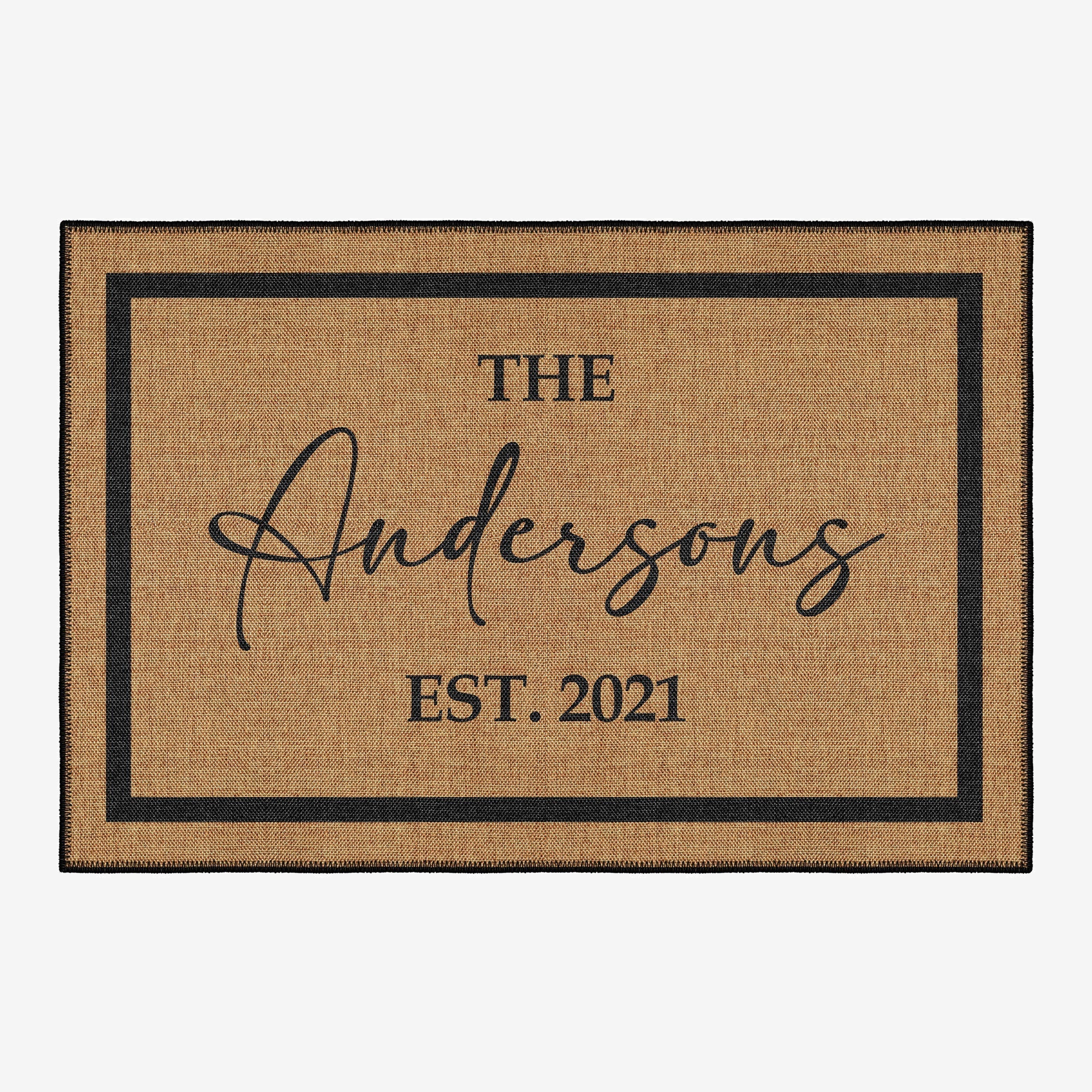 Custom Customizable Door Mat 2 Feet Wide, 3 Feet Long