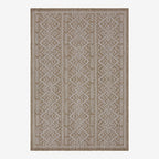 Brisk Beige Machine Woven Rug