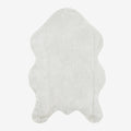 Cream Rabbit Plush Rug Flashrug