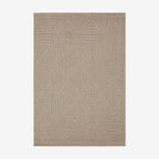 Fava Beige Machine Woven Rug