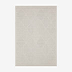 Fava White Machine Woven Rug