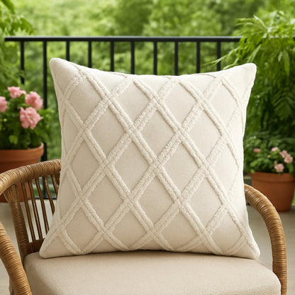 Chenille Ecru Pillowcase