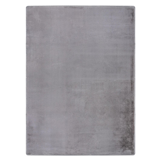 Light Grey Plush Area Rug