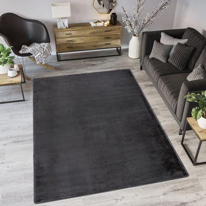 Anthracite Plush Area Rug