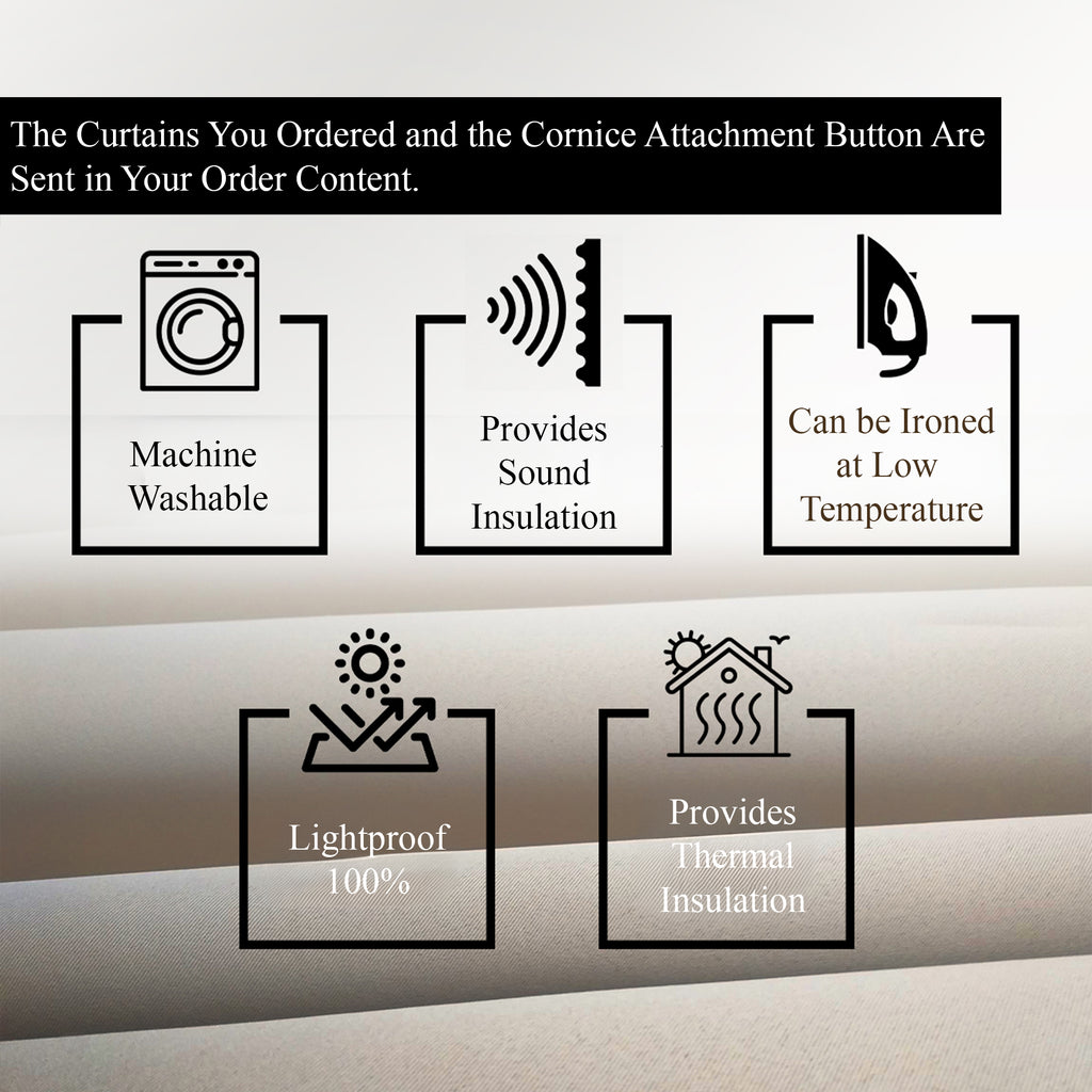 Blackout Beige Curtain