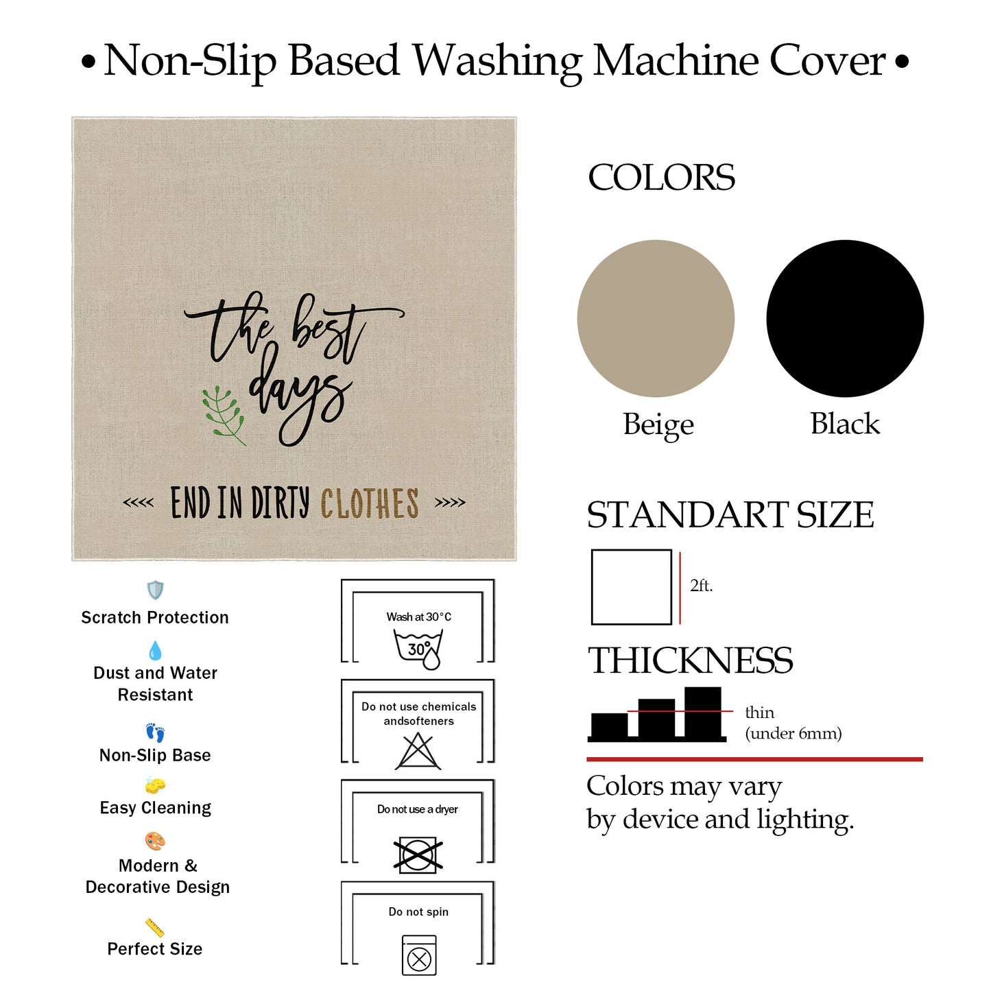 Novara Washing Machine Mat