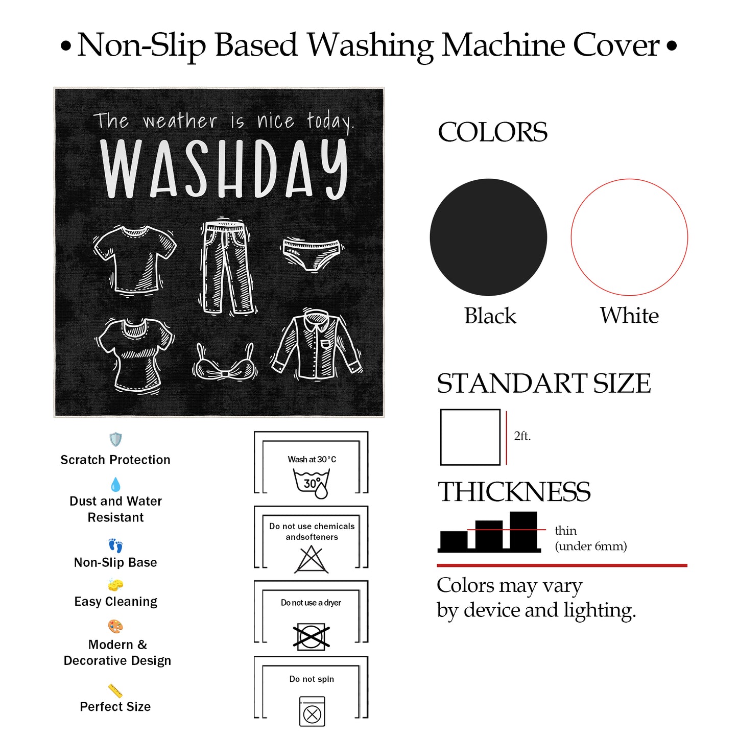 Thalor Washing Machine Mat