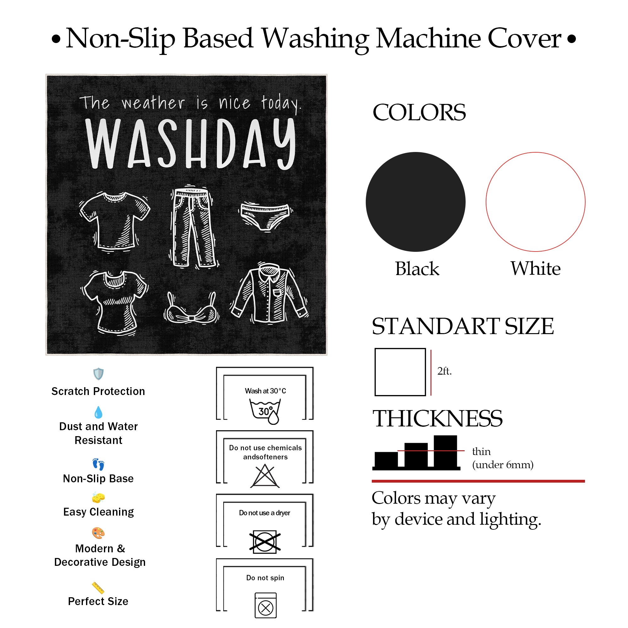 Thalor Washing Machine Mat
