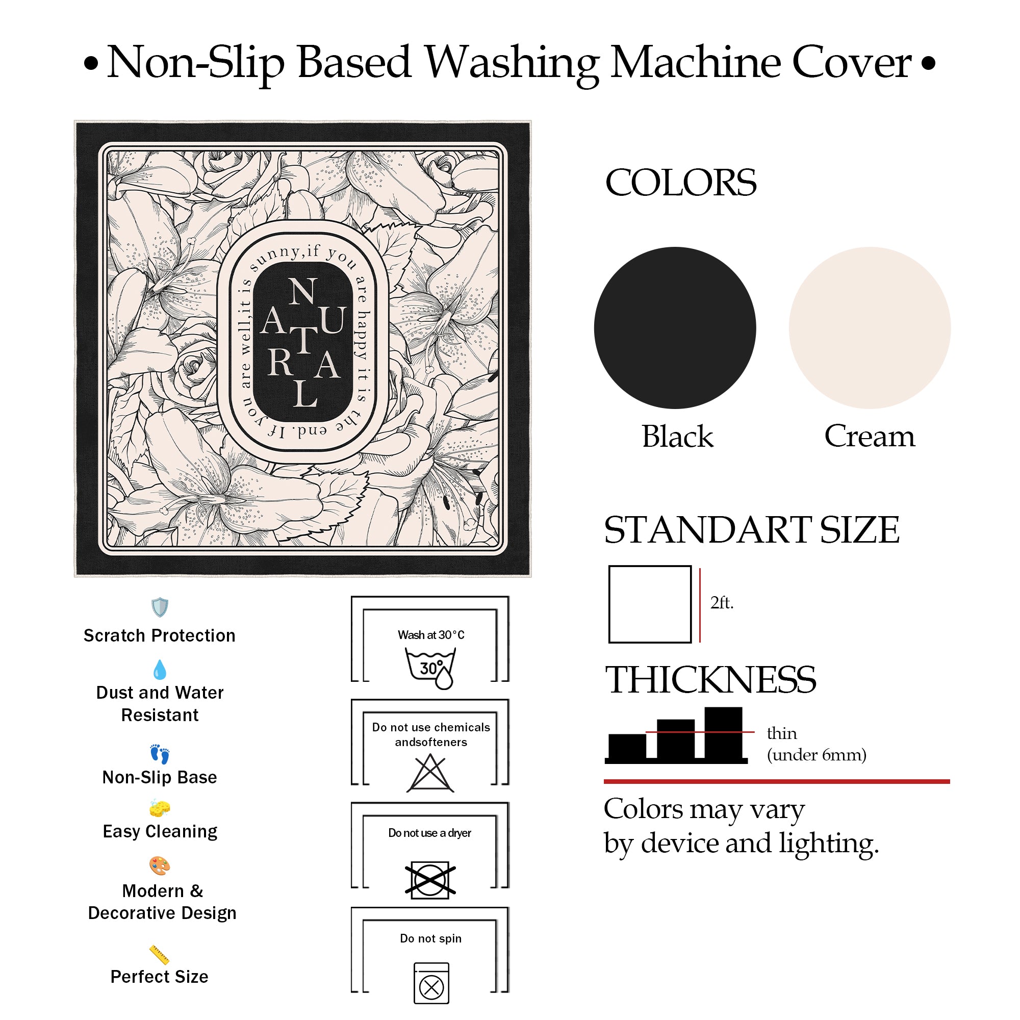 Eryndor Washing Machine Mat