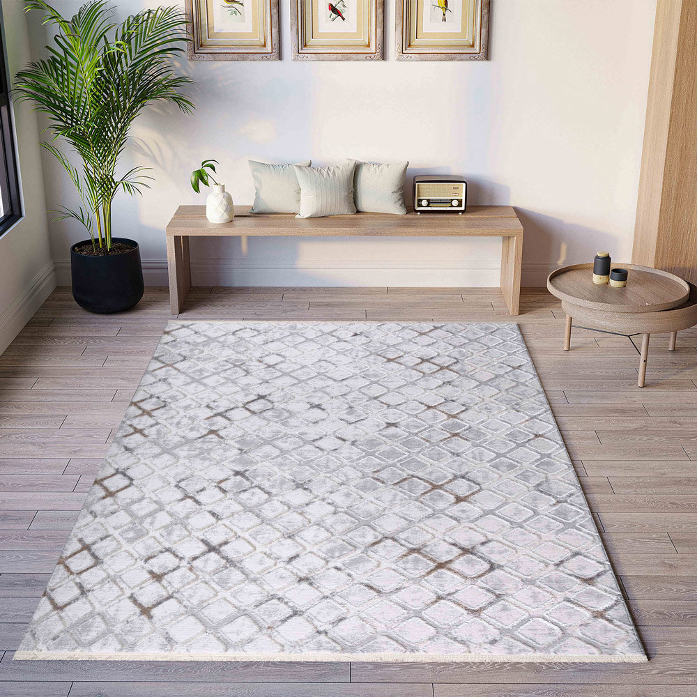 Thrive Beige Machine Woven Rug