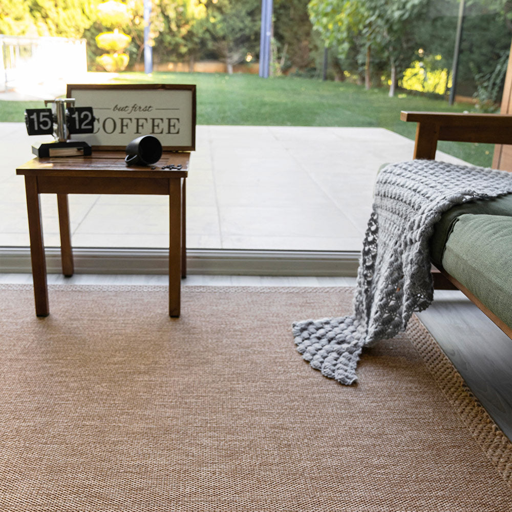 Zest Beige Machine Woven Rug