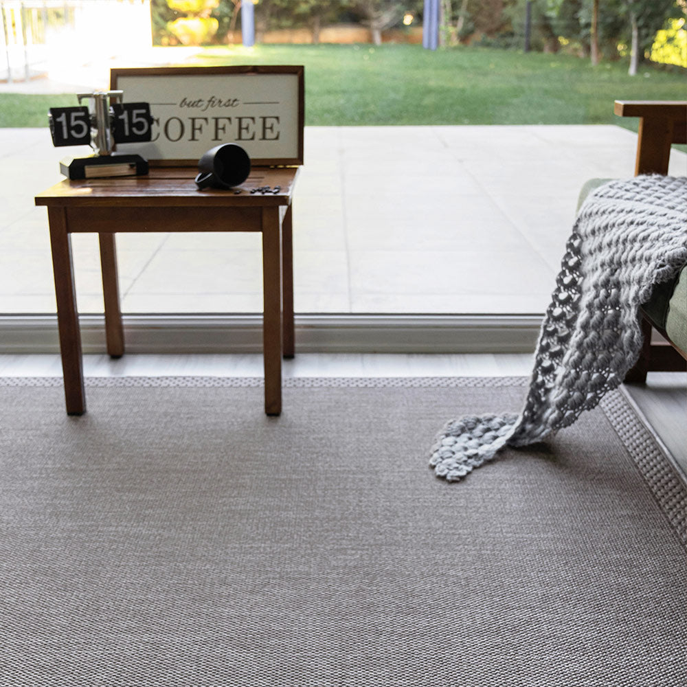 Zest Grey Machine Woven Rug