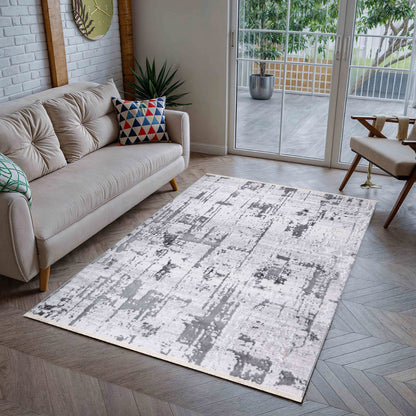 Bolt Grey Machine Woven Rug