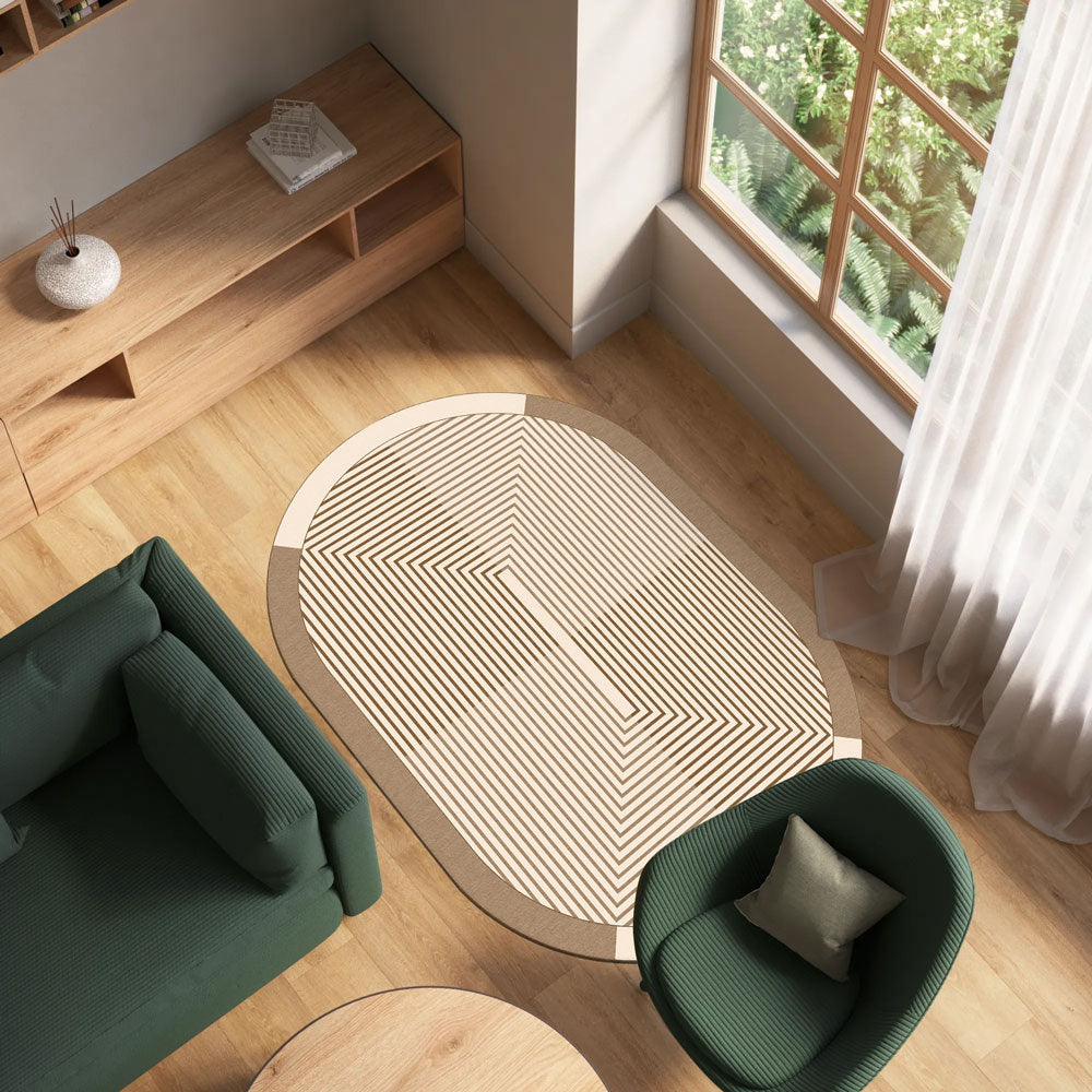 Luna Area Rug Luna Area Rug, Washable Rugs, Beige Rugs, Oval Rugs, Abstract Rugs ...