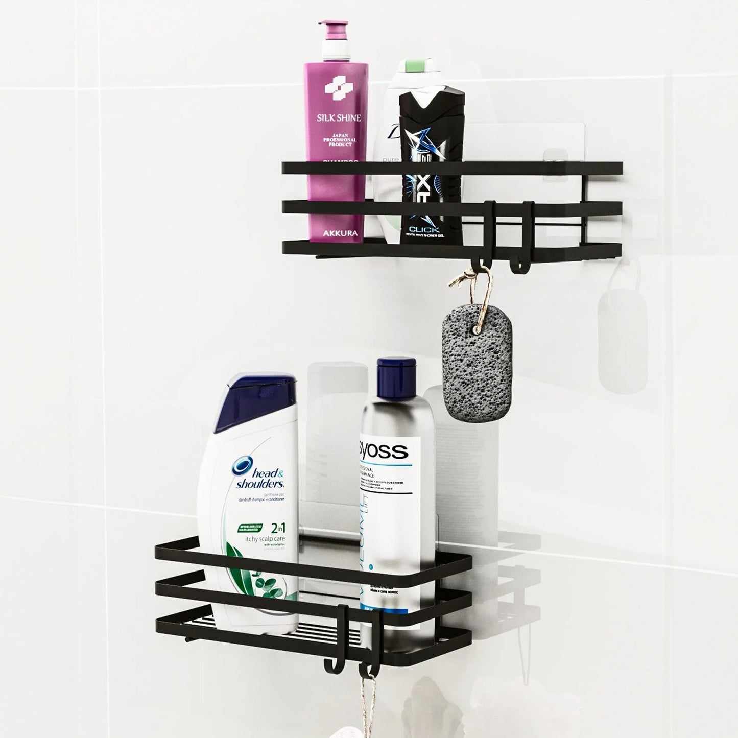 Adhesive Shower Shelf