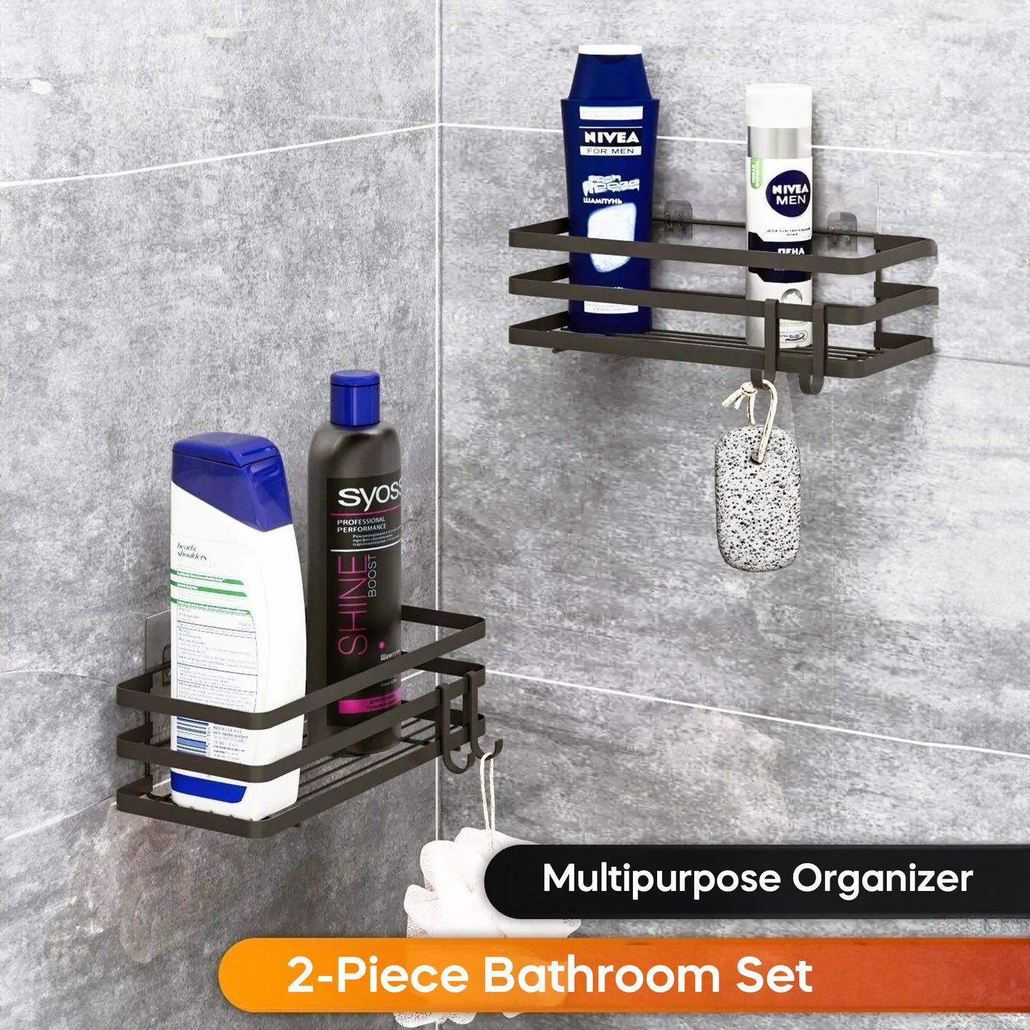 Adhesive Shower Shelf