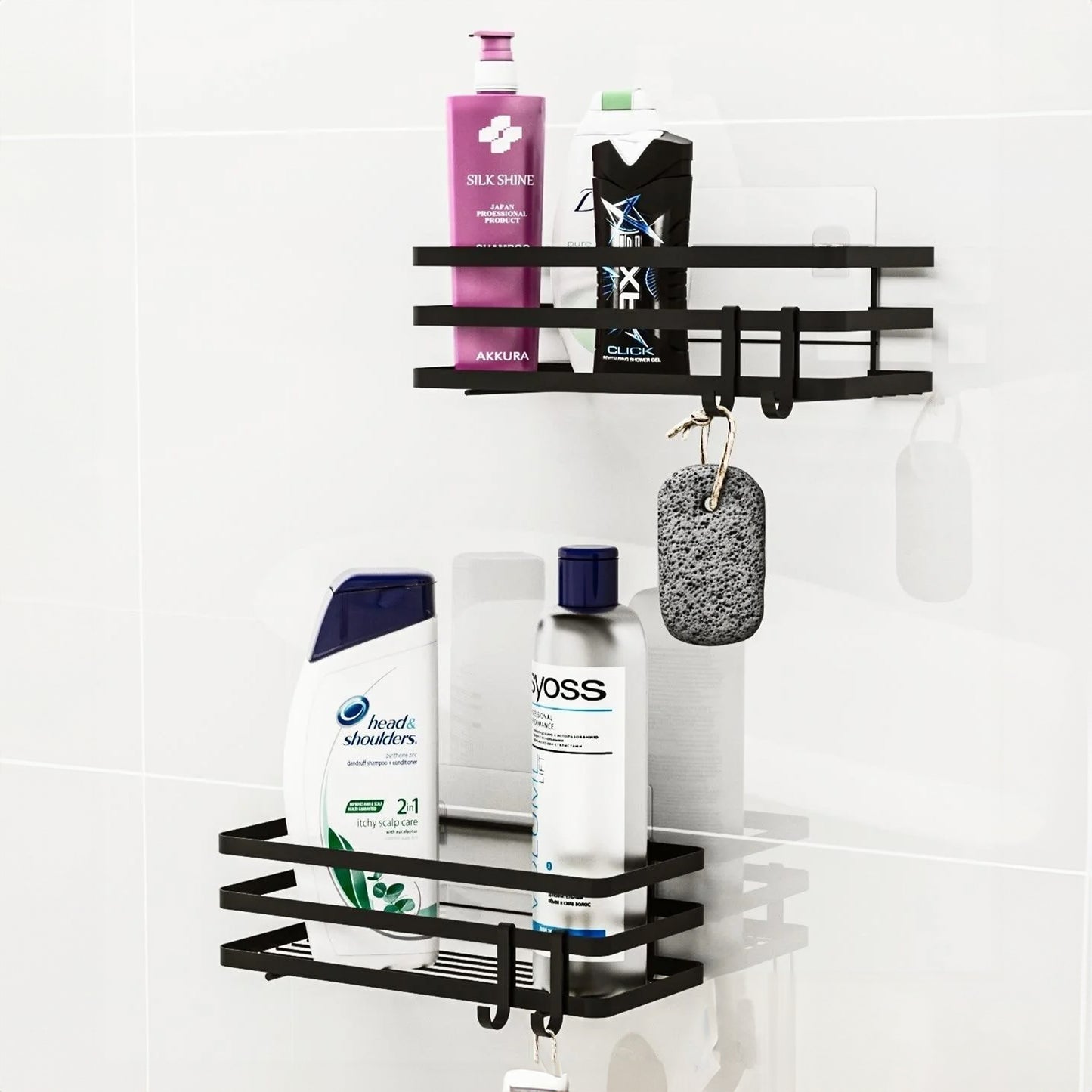 Adhesive Shower Shelf