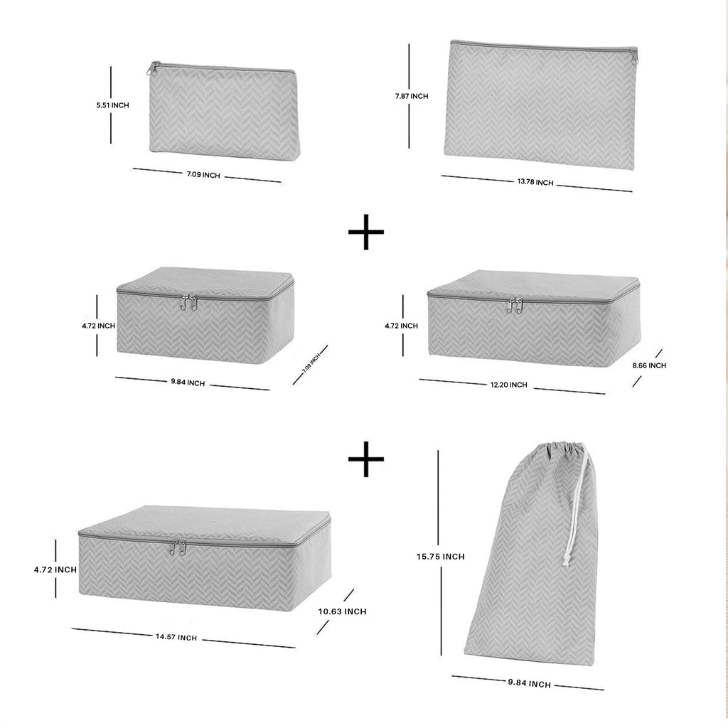 Grey Travel Packing Set