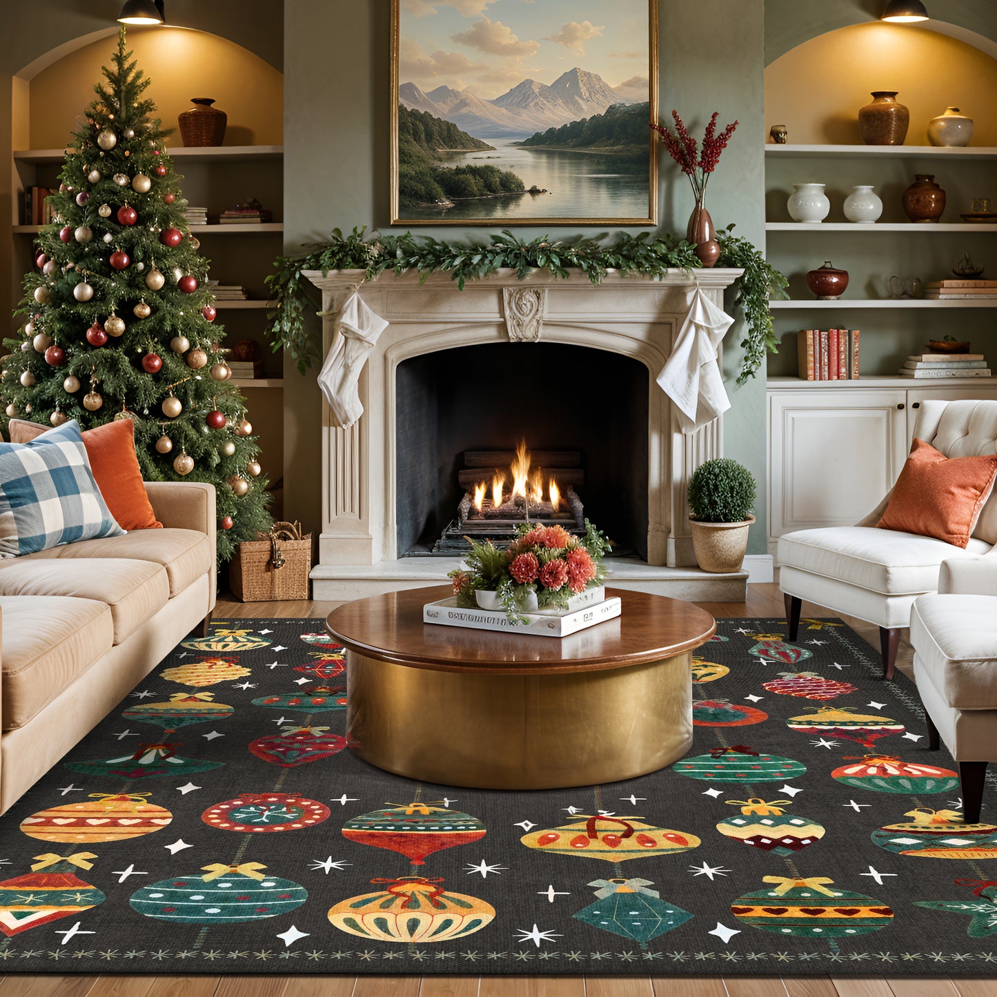 Wyoming Christmas Rug