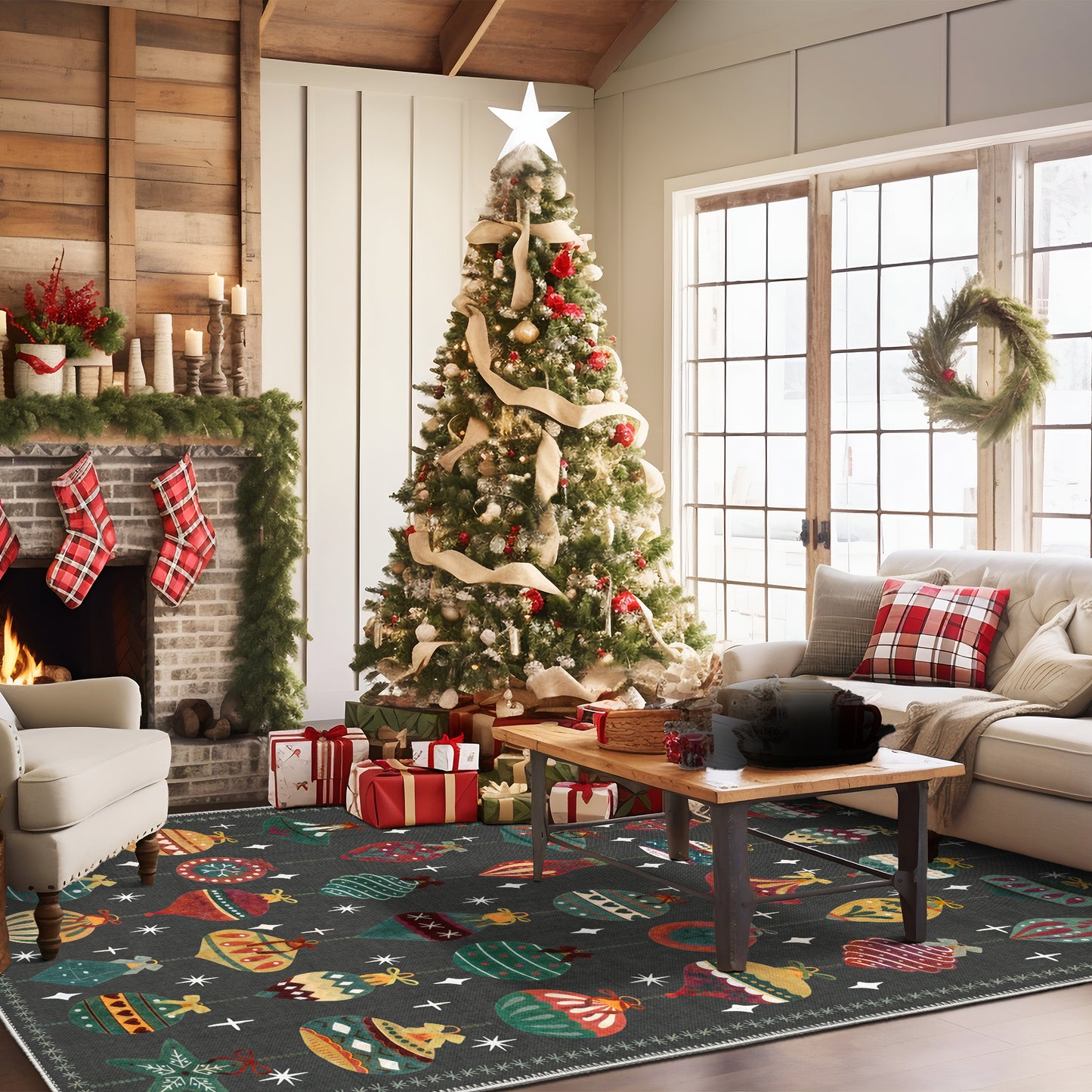 Wyoming Christmas Rug