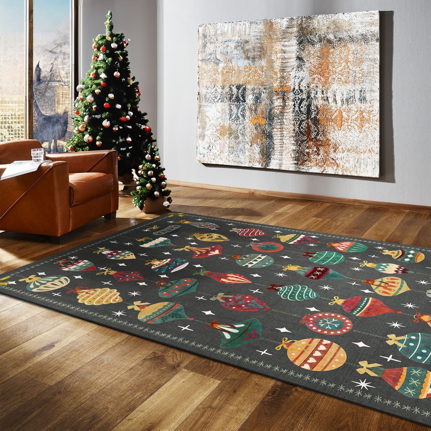 Wyoming Christmas Rug