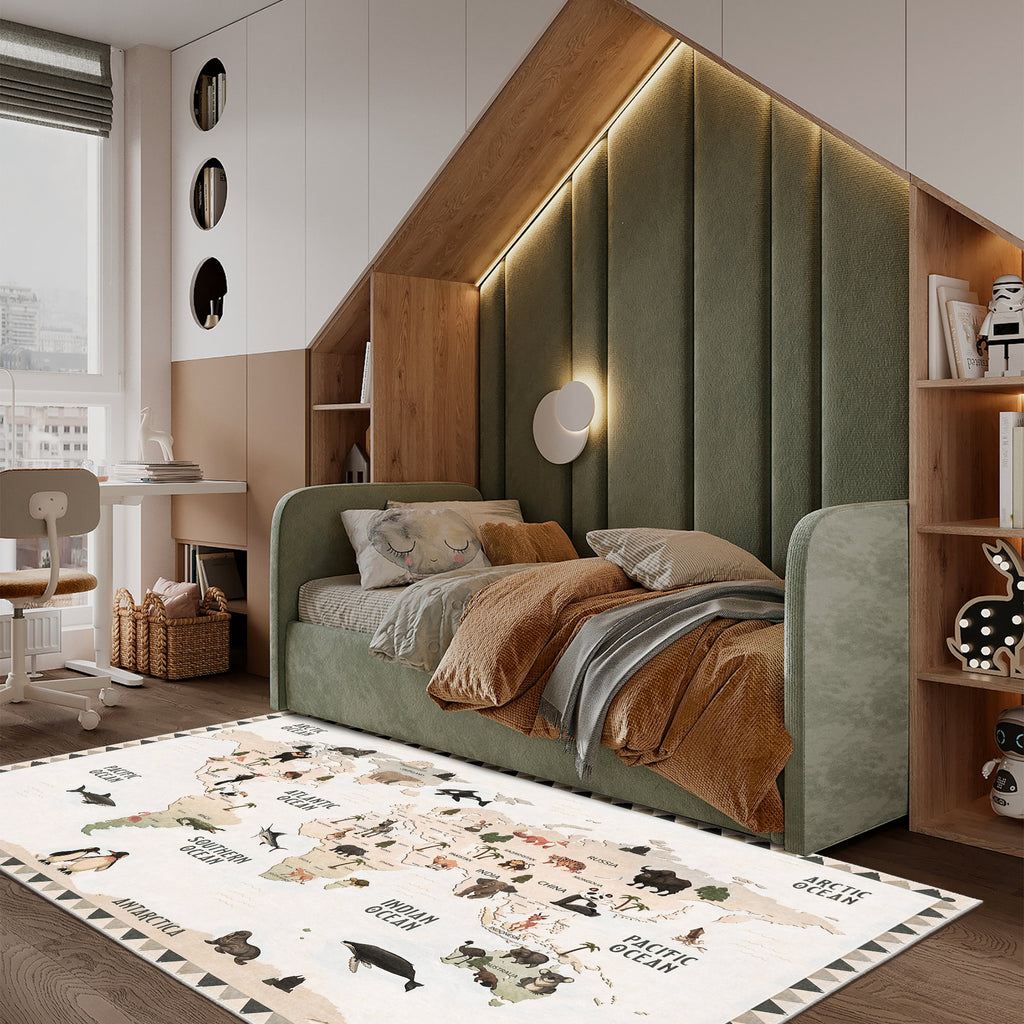 'Mega Flash Sale' Animal Map Area Rug
