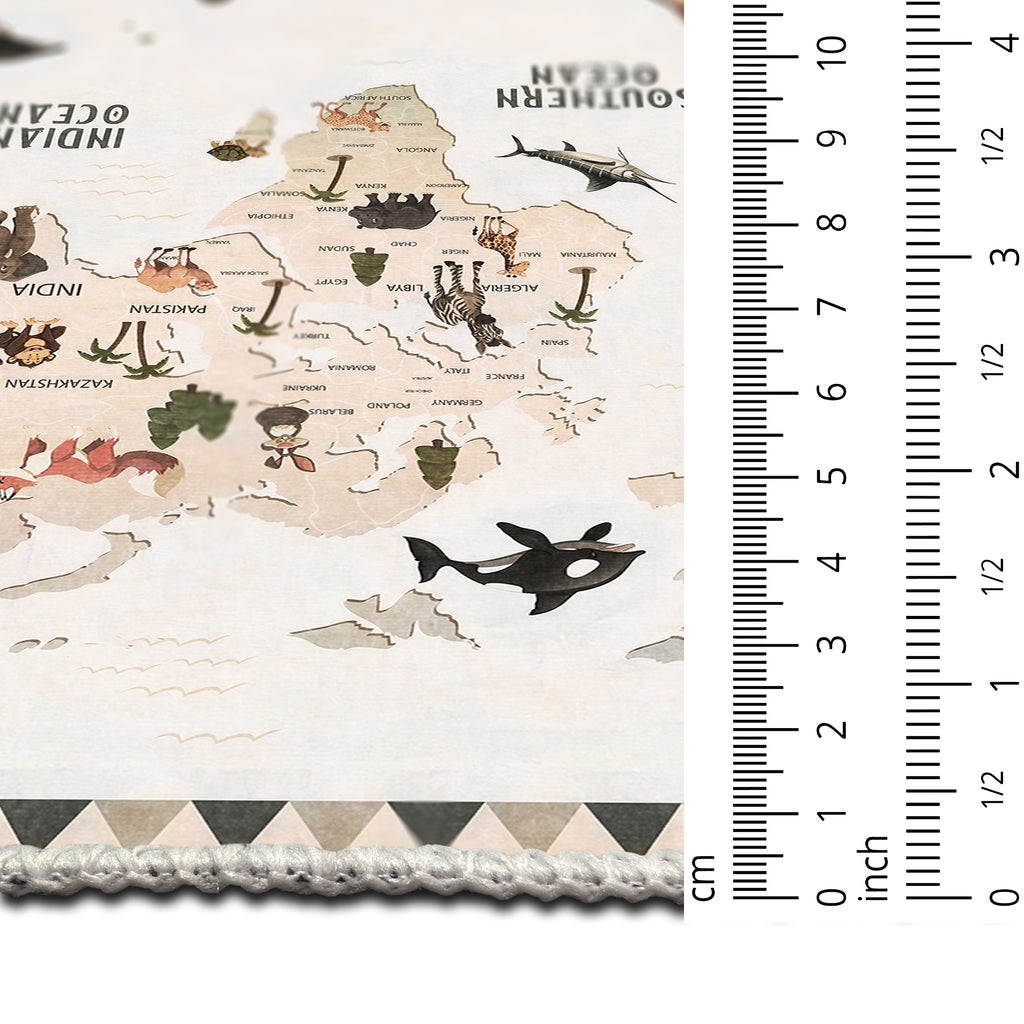 'Mega Flash Sale' Animal Map Area Rug