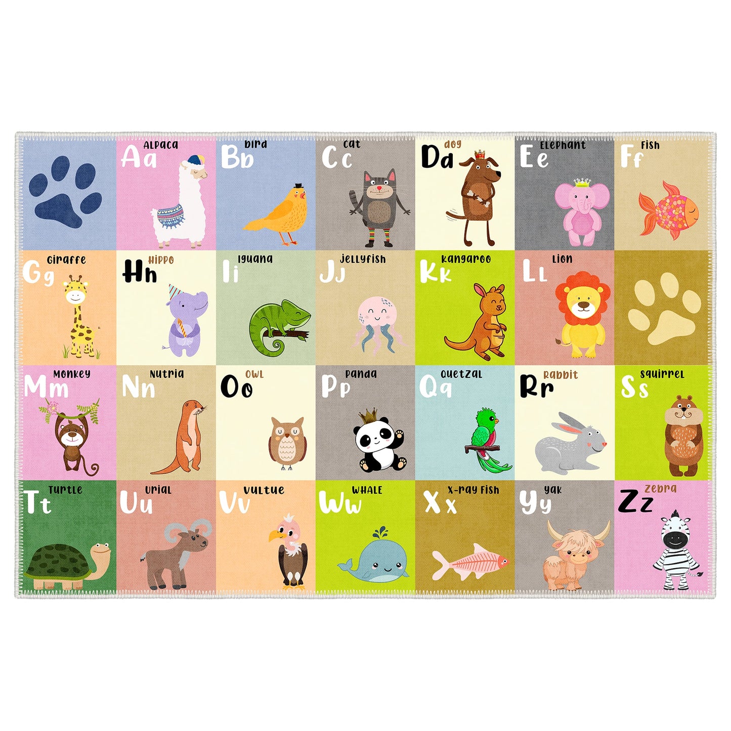 Custom The Zoo Area Rug 3' Feet Wide 3' Feet Long