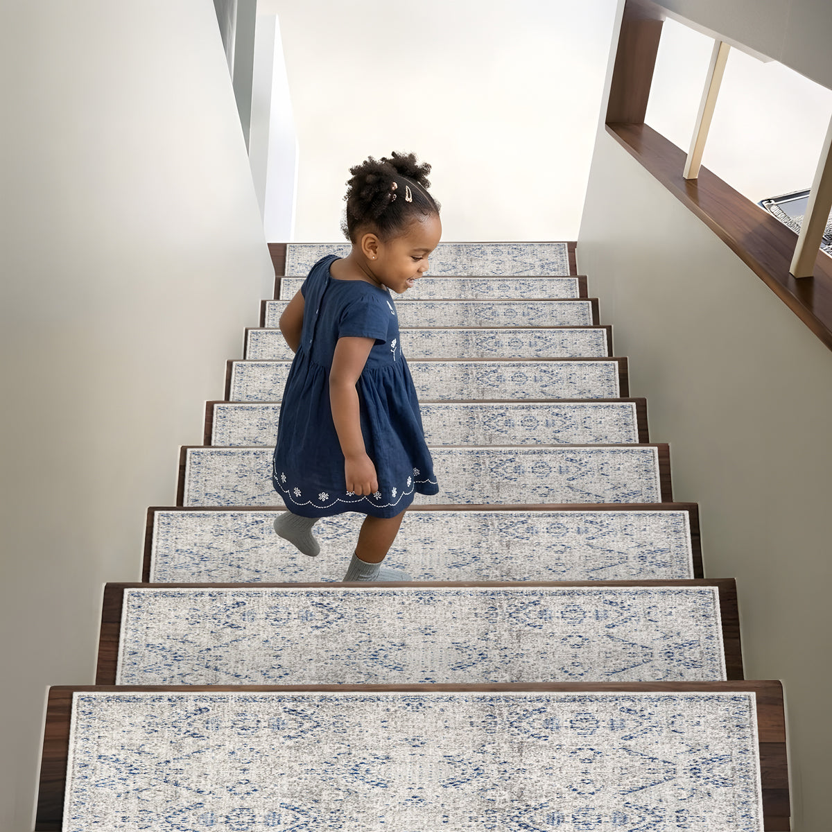 Custom Olympus Stair Treads Rug 5 Feet Wide, 4 Feet Long