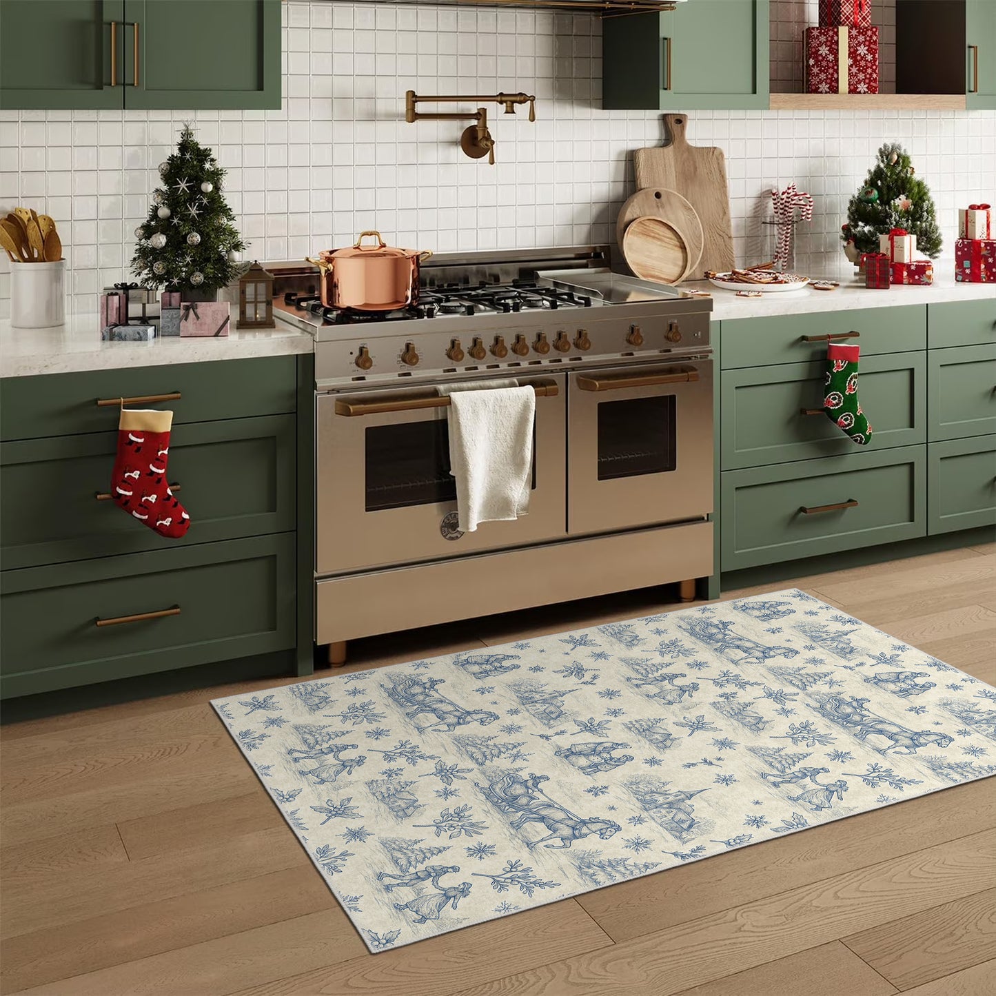 Zavora Christmas Area Rug