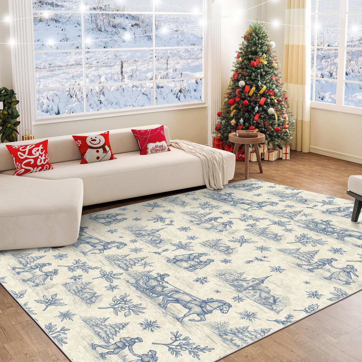 Zavora Christmas Area Rug