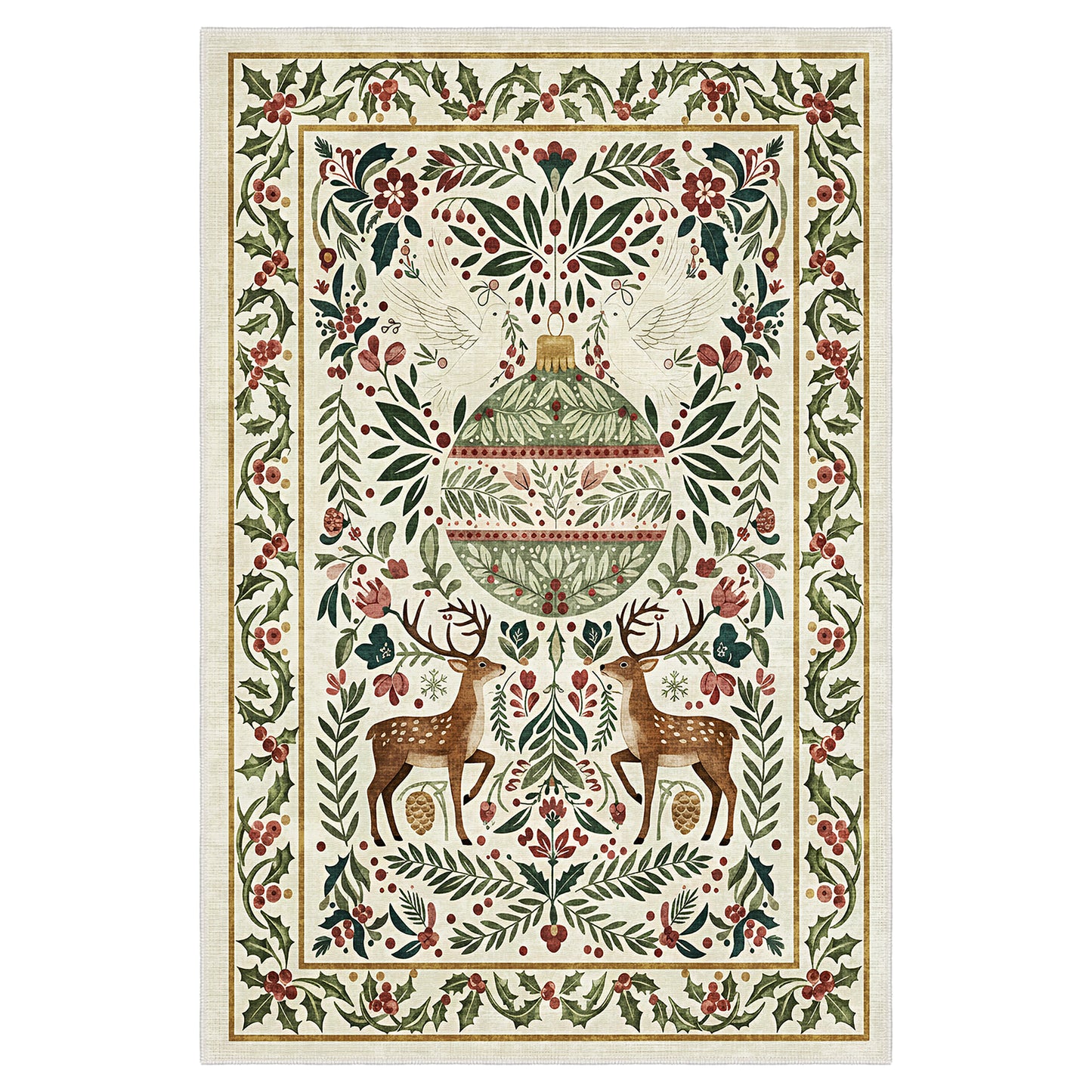 Teryna Christmas Area Rug