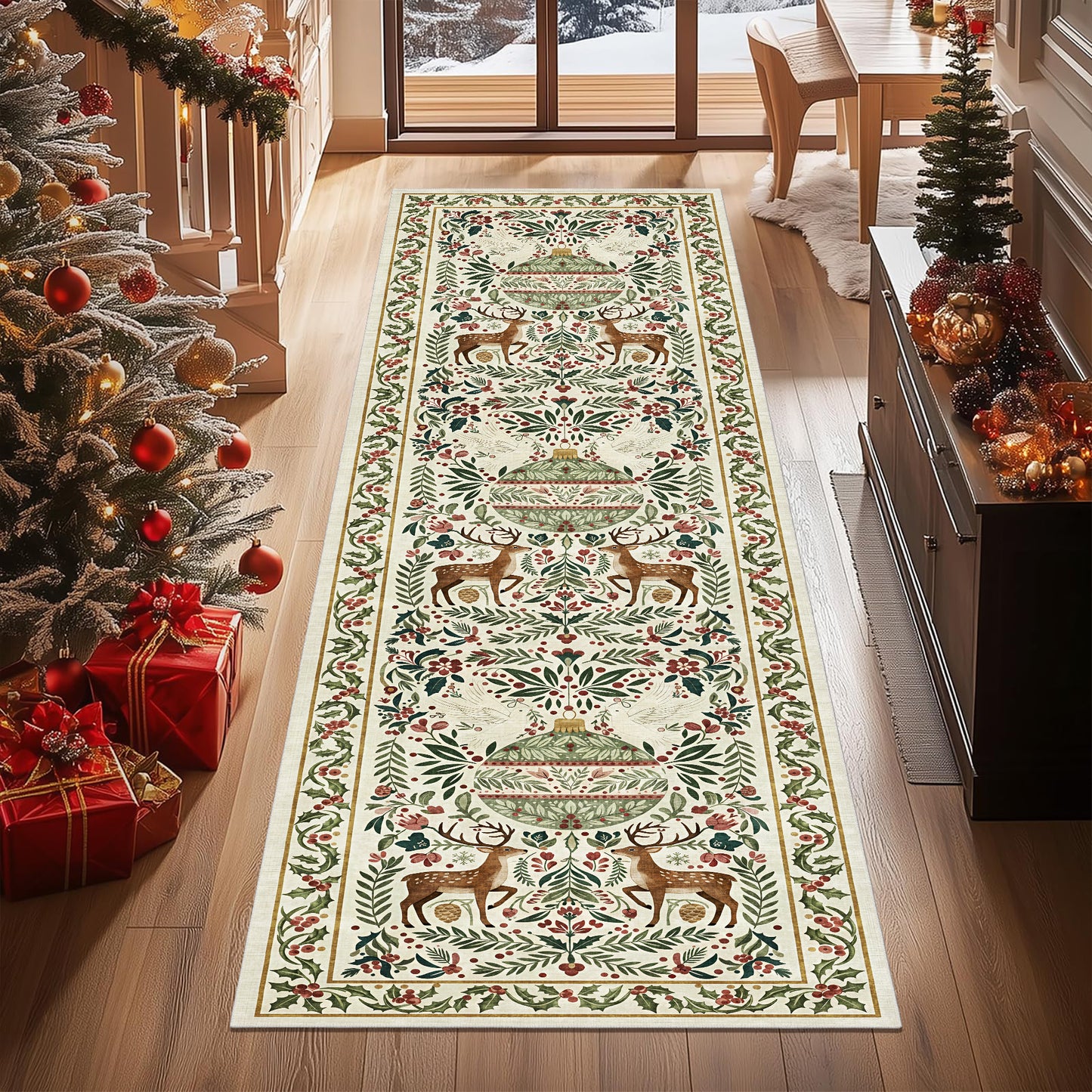 Teryna Christmas Area Rug