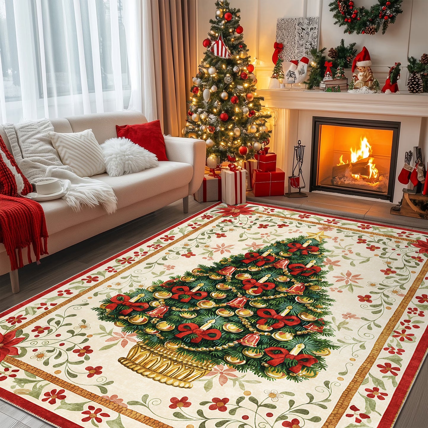 Marloen Christmas Area Rug