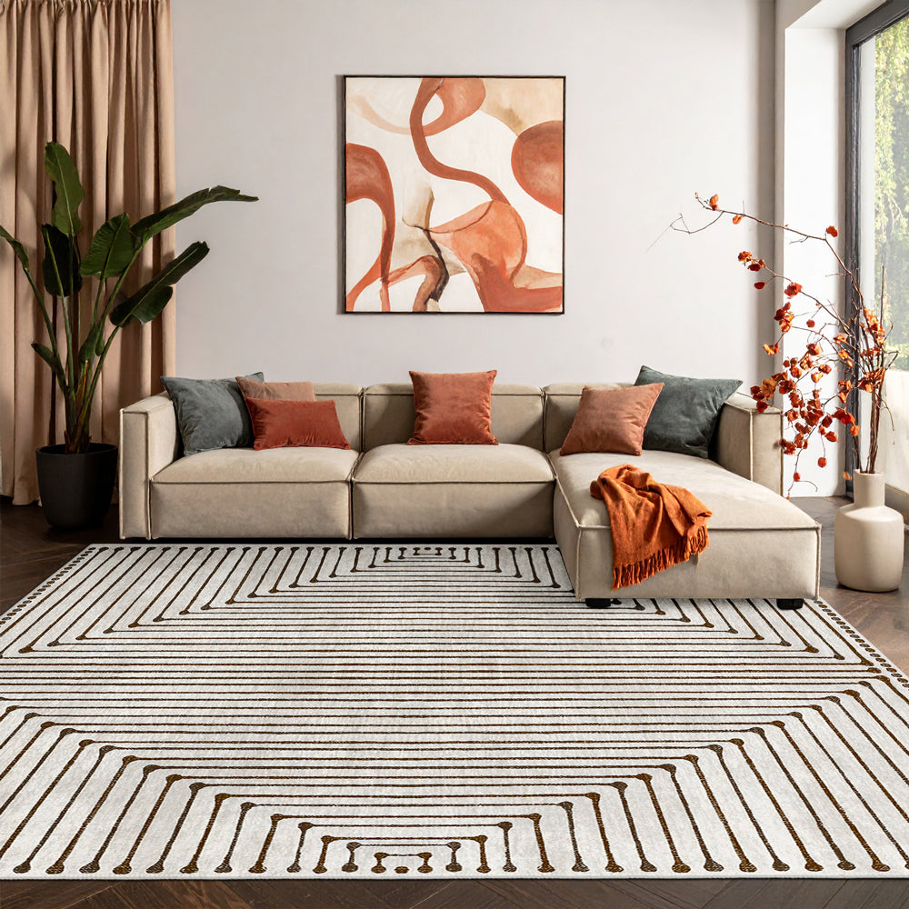 Monte Area Rug – Modern Scandinavian Washable Turkish Rug for