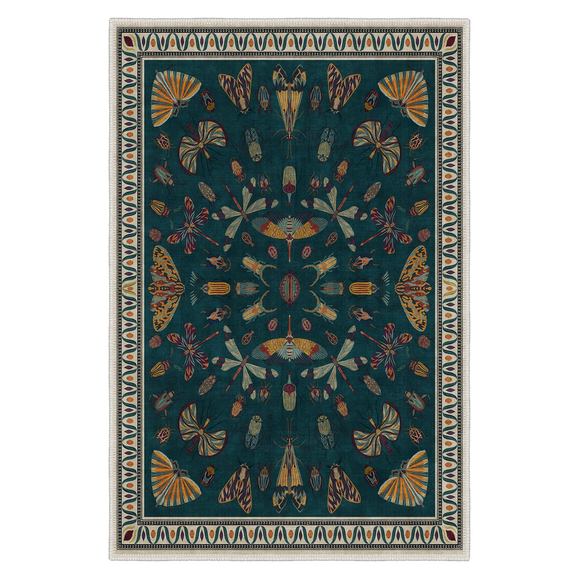 Donard Area Rug, Washable Rugs, Vintage Rugs, Blue Rugs, Vintage Carpet ...