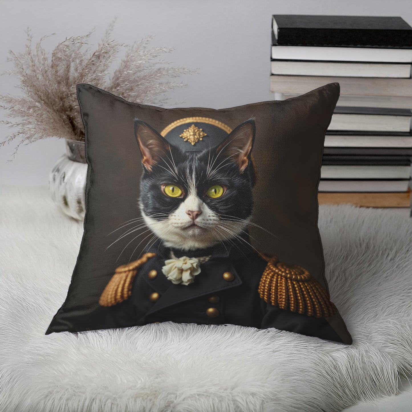 17th Century Cat Pillow Cover