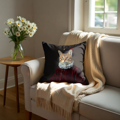 Vintage Cat Throw Pillow Cover