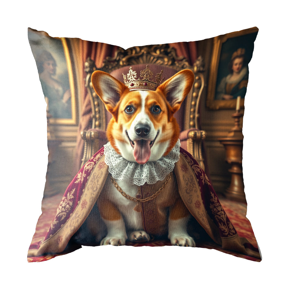 Vintage Dog Throw Pillow